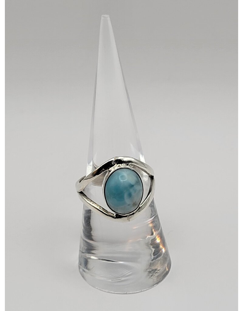 Ring Size 8 - Sterling Silver - Larimar