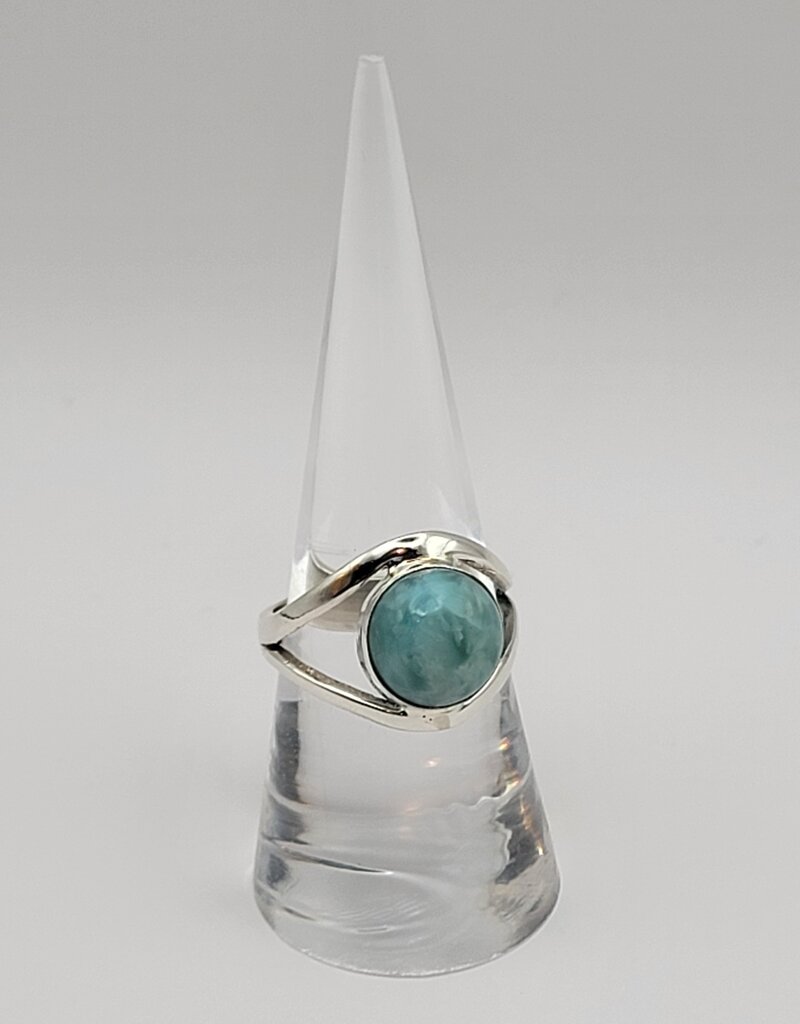 Ring Size 8 - Sterling Silver - Larimar