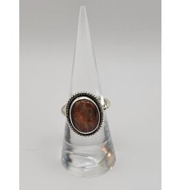 Ring Size 6.5 - Sterling Silver - Sunstone
