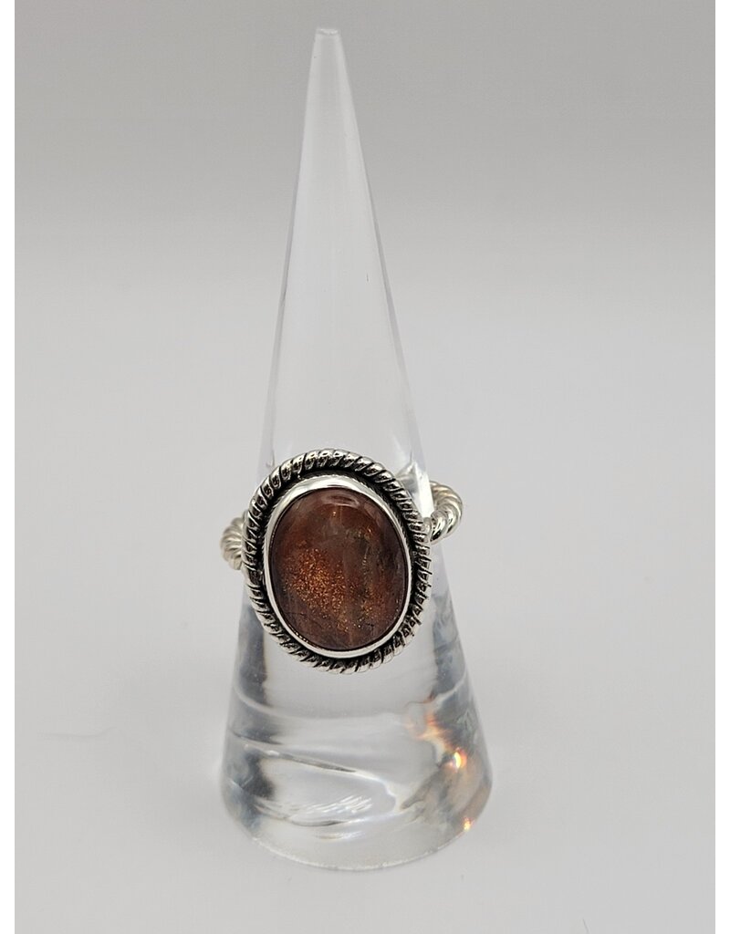 Ring Size 6.5 - Sterling Silver - Sunstone