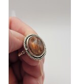 Ring Size 6.5 - Sterling Silver - Sunstone