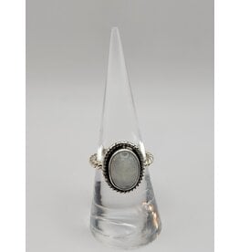 Ring Size 6.75 - Sterling Silver - Moonstone