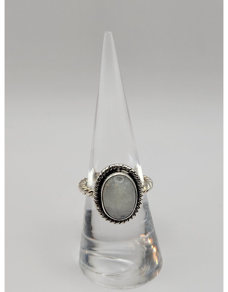 Sterling Silver Moonstone Ring Sz 6.75