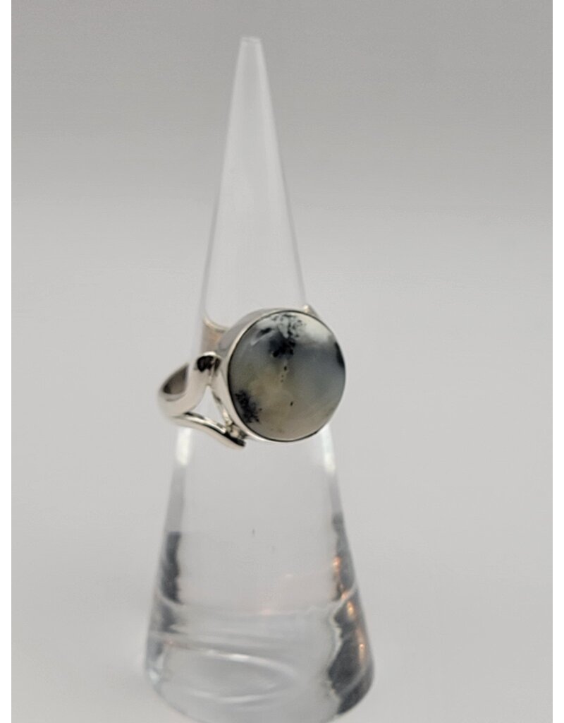 Ring Size 5.5 - Sterling Silver - Dendritic Agate