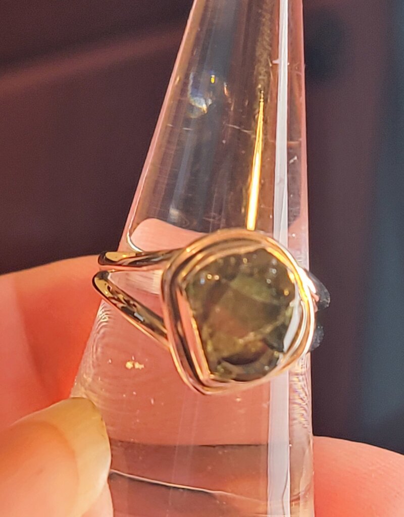 Ring Size 8 - Sterling Silver - Peridot