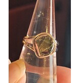 Sterling Silver Peridot Ring Sz 8