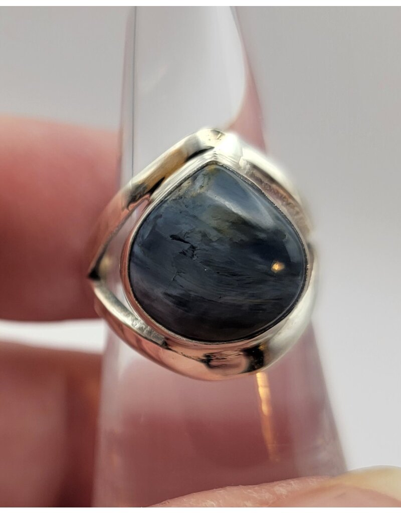 Sterling Silver Pietersite Ring Sz 5.5