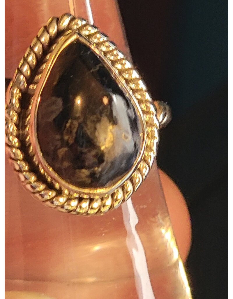 Ring Size 8.5 - Sterling Silver - Pietersite