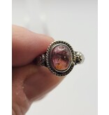 Sterling Silver Pink Tourmaline Ring Sz 6.75