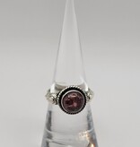Ring Size 6.5 - Sterling Silver - Pink Tourmaline