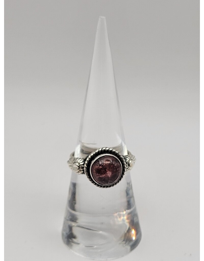 Ring Size 6.5 - Sterling Silver - Pink Tourmaline