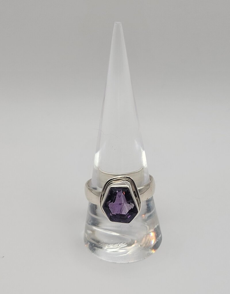 Ring Size 10.5 - Sterling Silver - Amethyst
