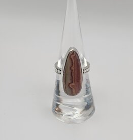 Ring Size 6.5 - Sterling Silver - Rhodochrosite