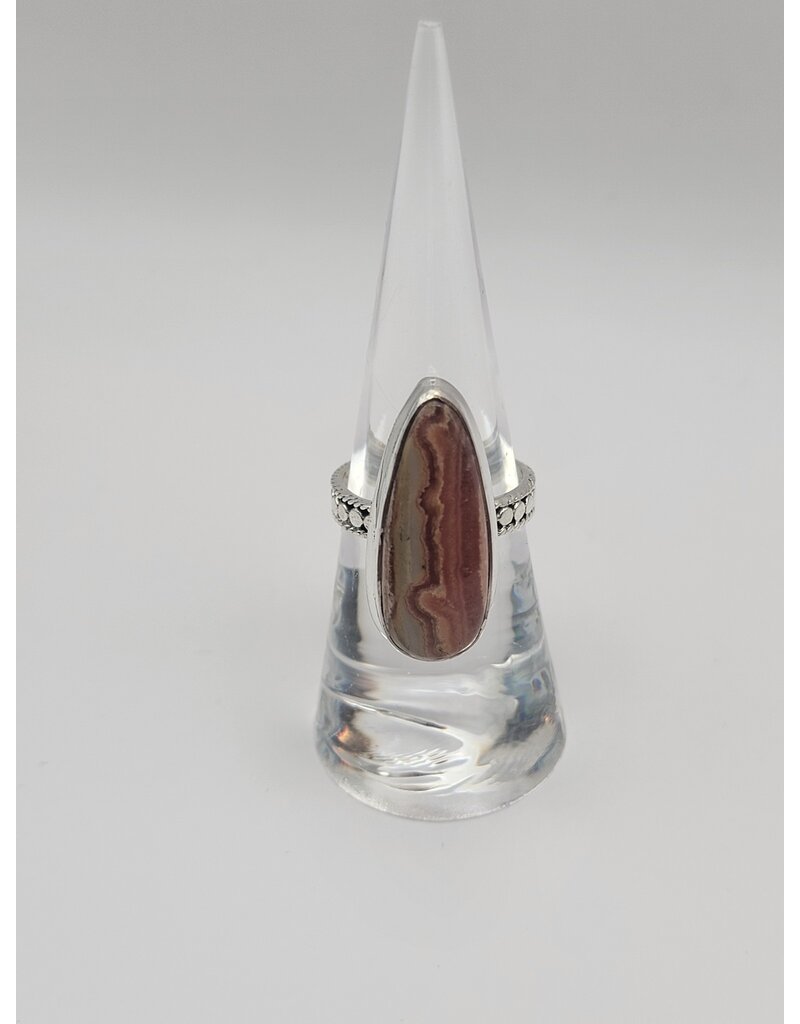 Ring Size 6.5 - Sterling Silver - Rhodochrosite