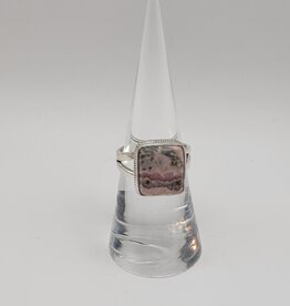 Ring Size 6.5 - Sterling Silver - Rhodochrosite