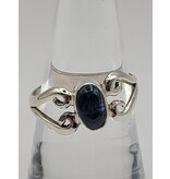 Sterling Silver Sapphire Ring Sz 6.5