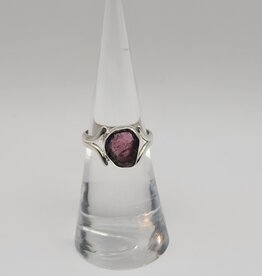 Ring Size 5.5 - Sterling Silver - Watermelon Tourmaline