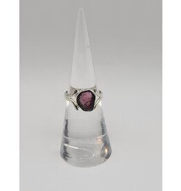 Ring Size 5.5 - Sterling Silver - Watermelon Tourmaline