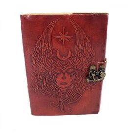 Moon Goddess Leather Journal 5x7" with Latch Closure