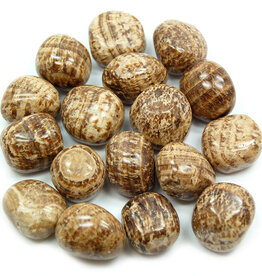 Aragonite  Banded Jasper - Med Gemstone Tumbled