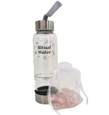 Crystal Ritual Water Bottle with Gemstones