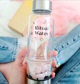 Crystal Ritual Water Bottle with Gemstones