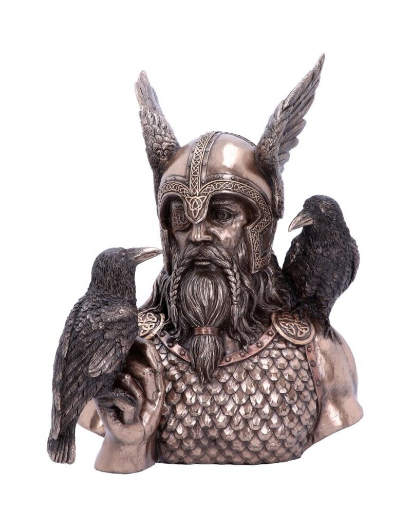Veronese Design Odins Messengers  23cm - Bronze