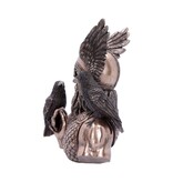Veronese Design Odins Messengers  23cm - Bronze