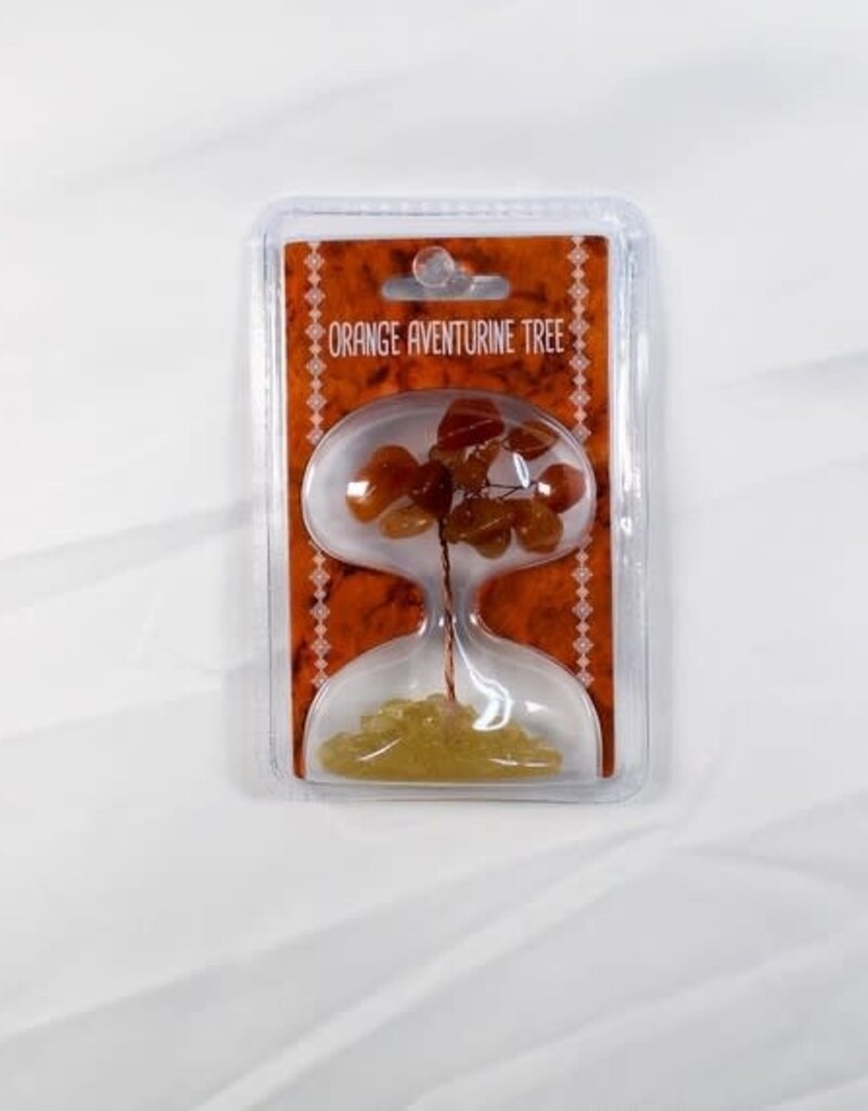 Mini Orange Adventurine Gemstone Tree