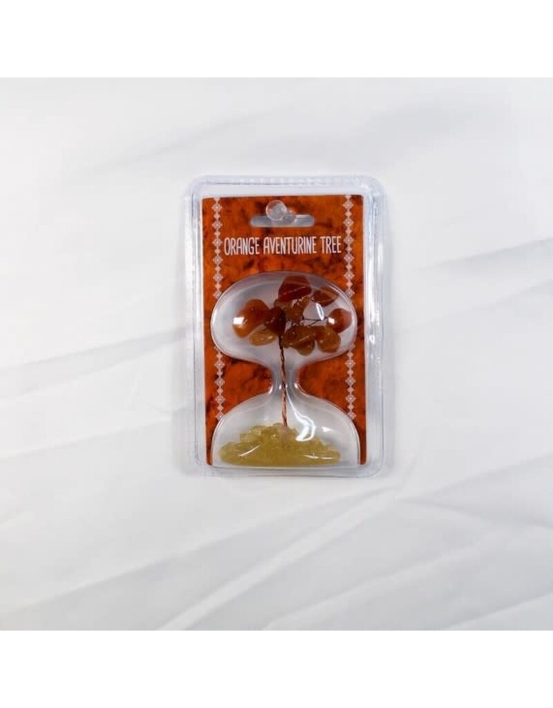 Mini Orange Adventurine Gemstone Tree