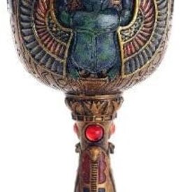 Ancient Egyptian Winged Scarab Ceremonial Chalice