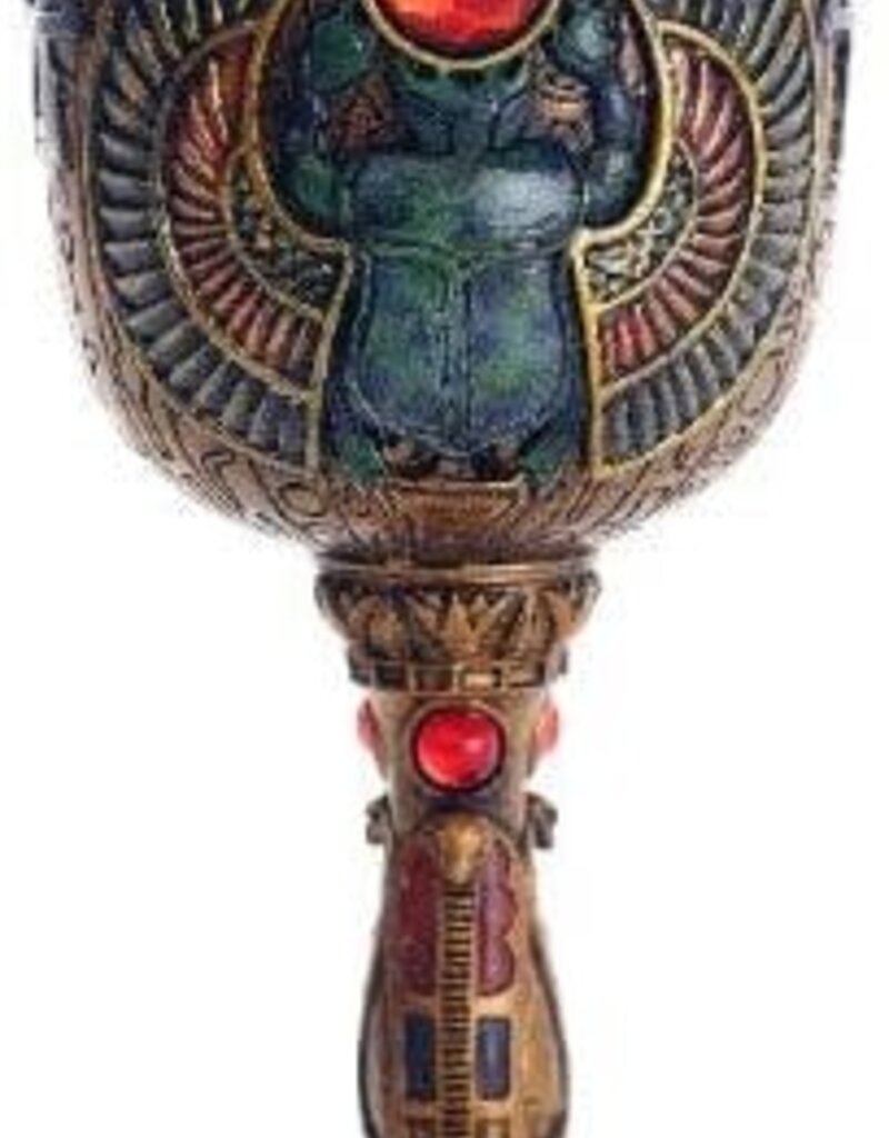 Ancient Egyptian Winged Scarab Ceremonial Chalice