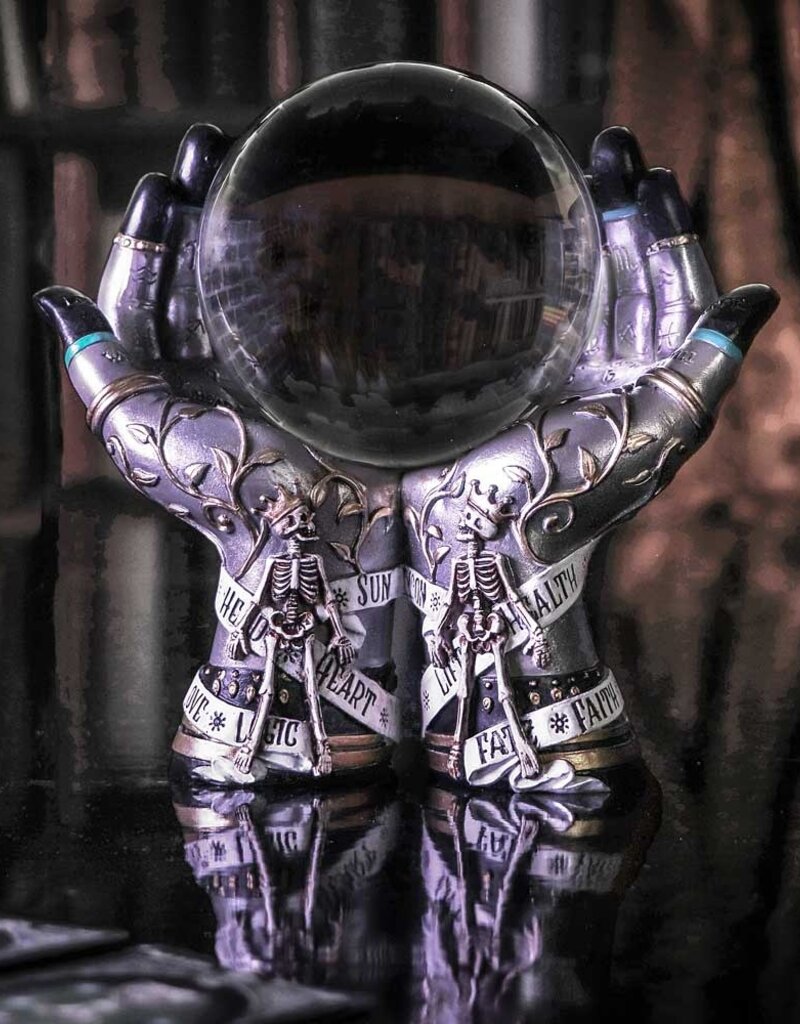 Hands of the Future Crystal Ball Holder 20cm