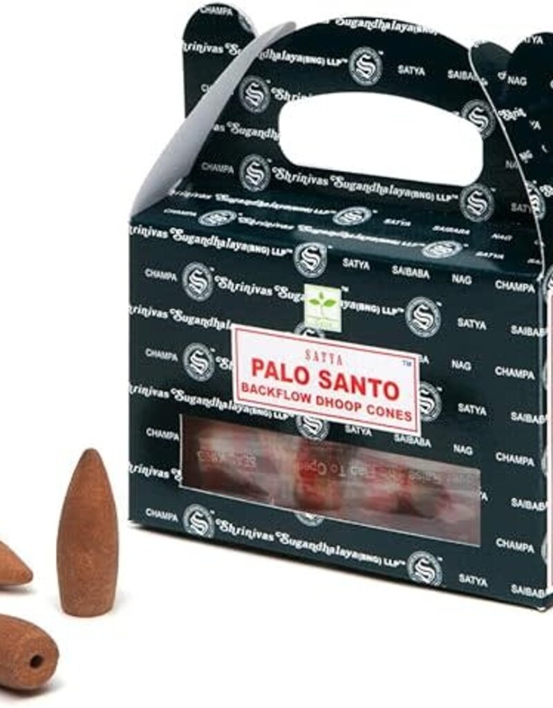 Satya Backflow Incense Cone - Palo Santo