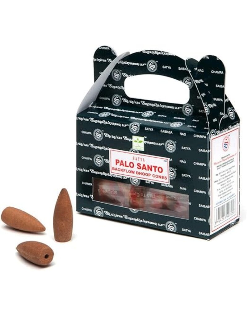 Satya Backflow Incense Cone - Palo Santo