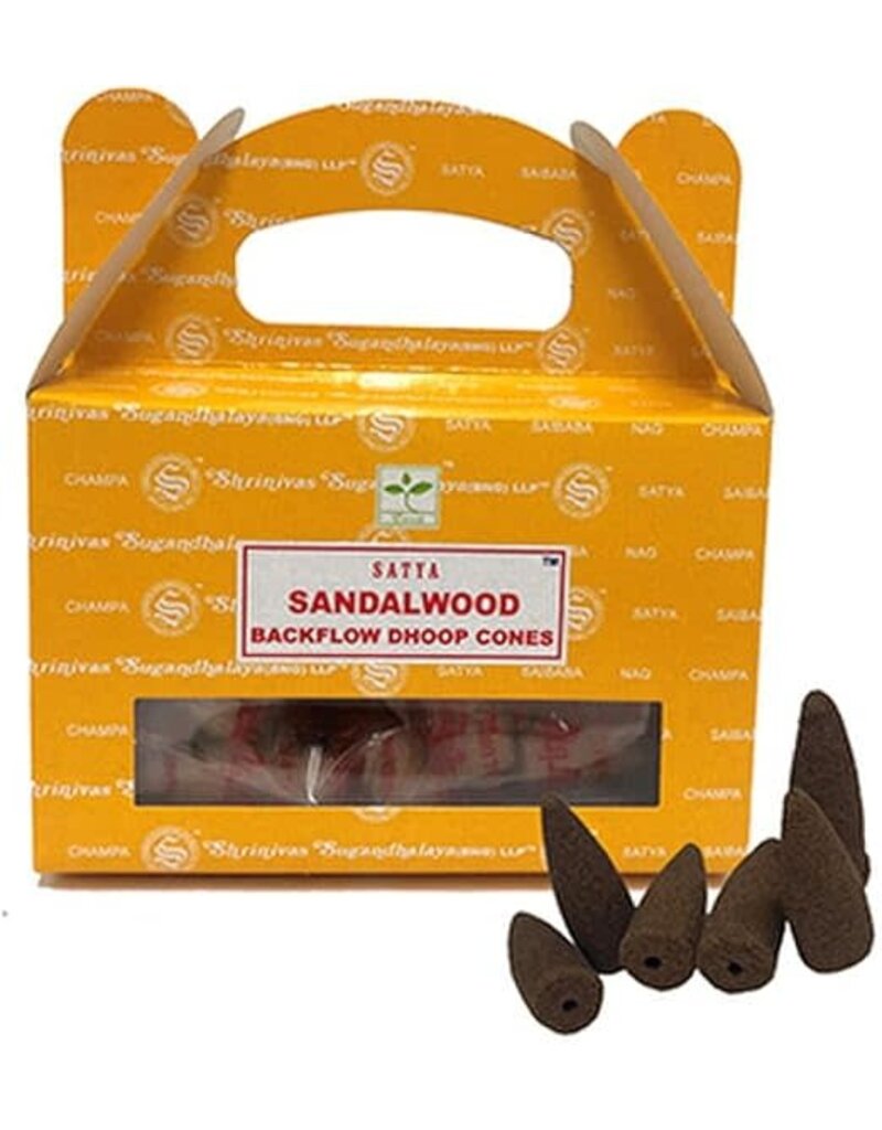 Satya Backflow Incense Cone - Sandalwood