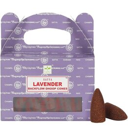 Satya Backflow Incense Cone - Lavender