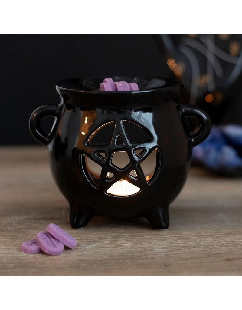 Pentagram Ceramic Cauldron Oil Burner