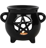 Pentagram Ceramic Cauldron Oil Burner