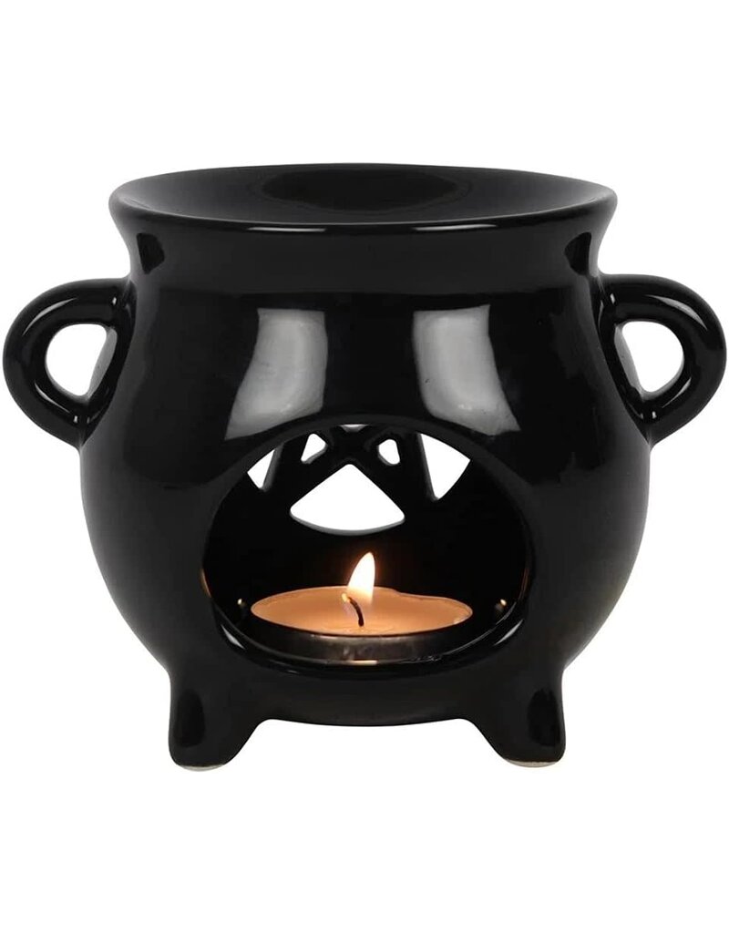 Pentagram Ceramic Cauldron Oil Burner