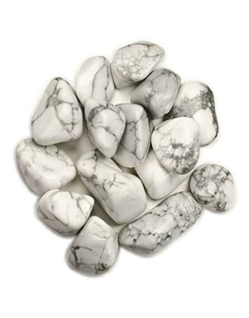 ** White Howlite - Large Gemstone Tumbled