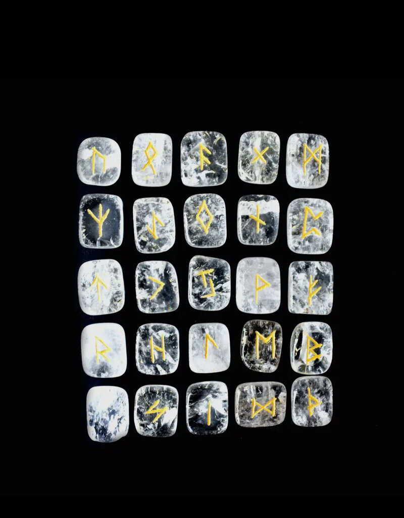 Clear Quartz - Rune Set