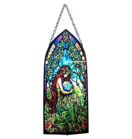 Cathedral Earth Goddess Suncatcher 8″