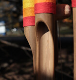 Bamboo Wind Chime with Hand Painted Rainbow Colors