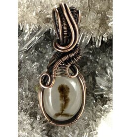 Dendritic Agate Wire Wrapped Pendant