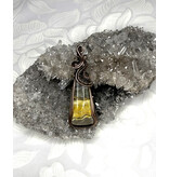 Bumblebee Jasper Wire Wrapped Pendant