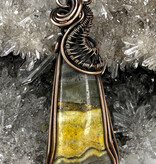 Bumblebee Jasper Wire Wrapped Pendant