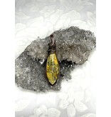 Bumblebee Jasper Wire Wrapped Pendant