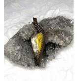 Bumblebee Jasper Wire Wrapped Pendant