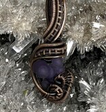 Grape Agate Wire Wrapped Pendant